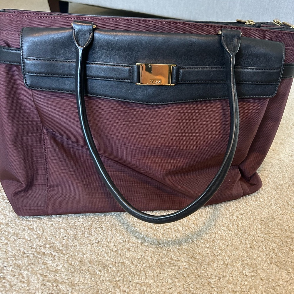 Tumi Hayward Triple Compartment Tote Burgundy Color- 73644BRD